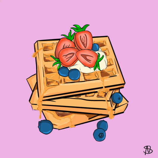 Fruit Waffles
